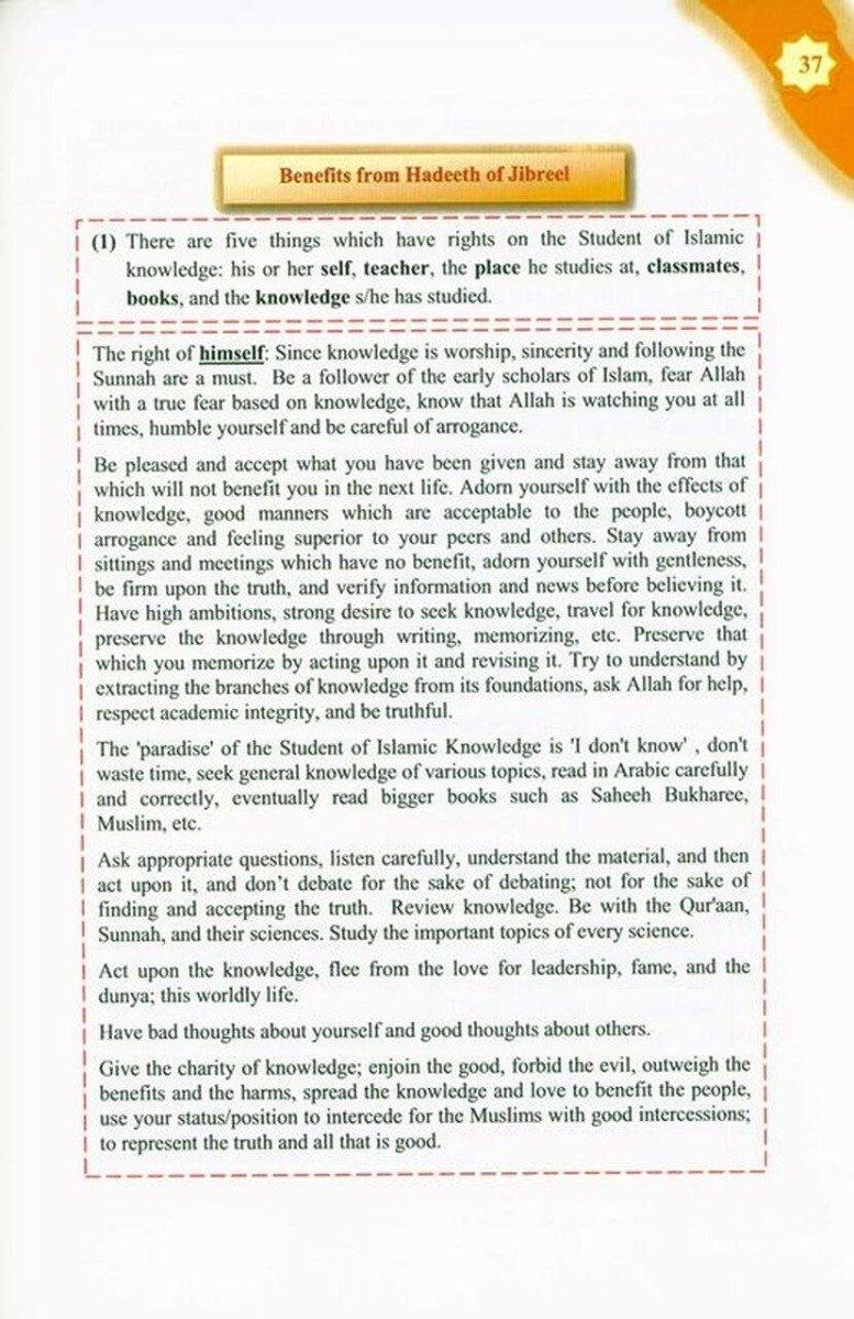 Three Fundamental Principle / Four Foundation/ Ten invalidators of Islam