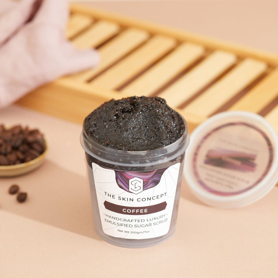 Handmade Sugar Scrub - Coffee- The Skin Concept