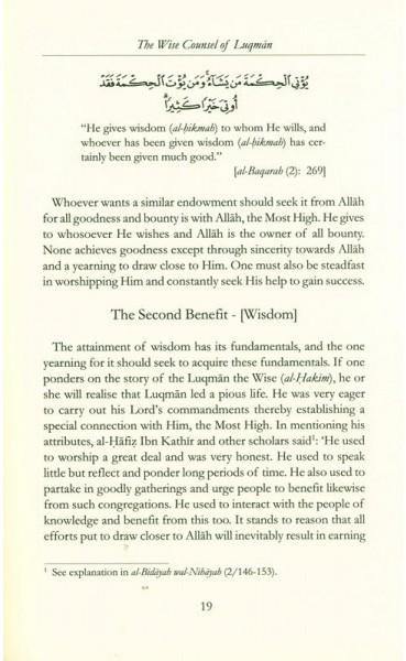 The Wise Counsel Of Luqman