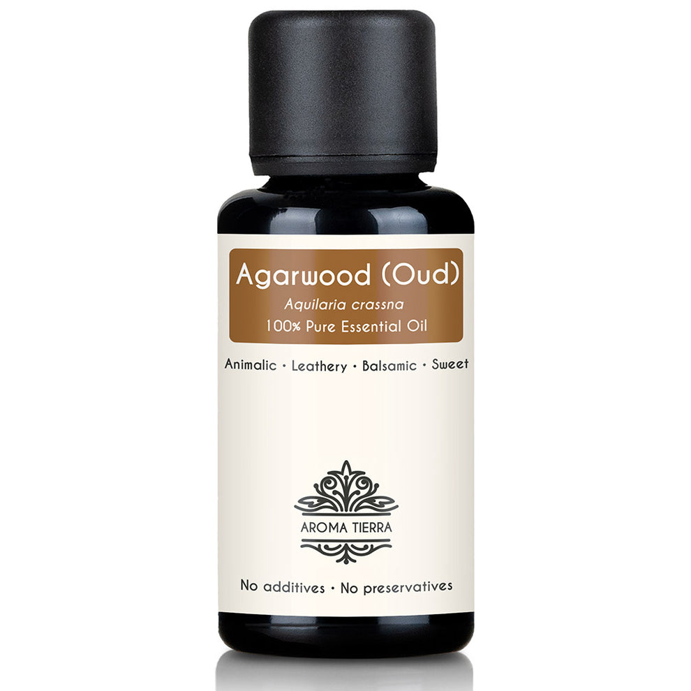 Aroma Tierra Pure Agarwood Essential Oil - Authentic Laotian Oudh for Luxury Perfumery and Aromatherapy