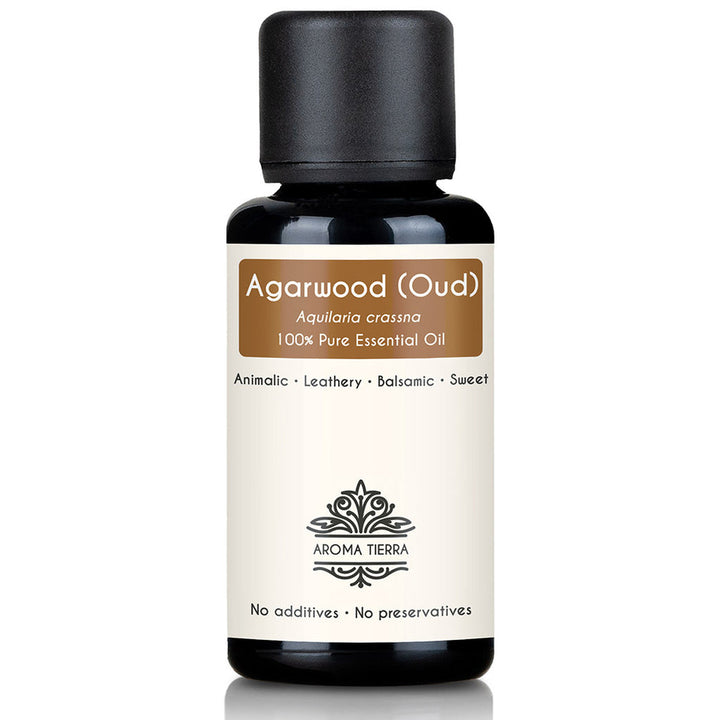 Aroma Tierra Pure Agarwood Essential Oil - Authentic Laotian Oudh for Luxury Perfumery and Aromatherapy