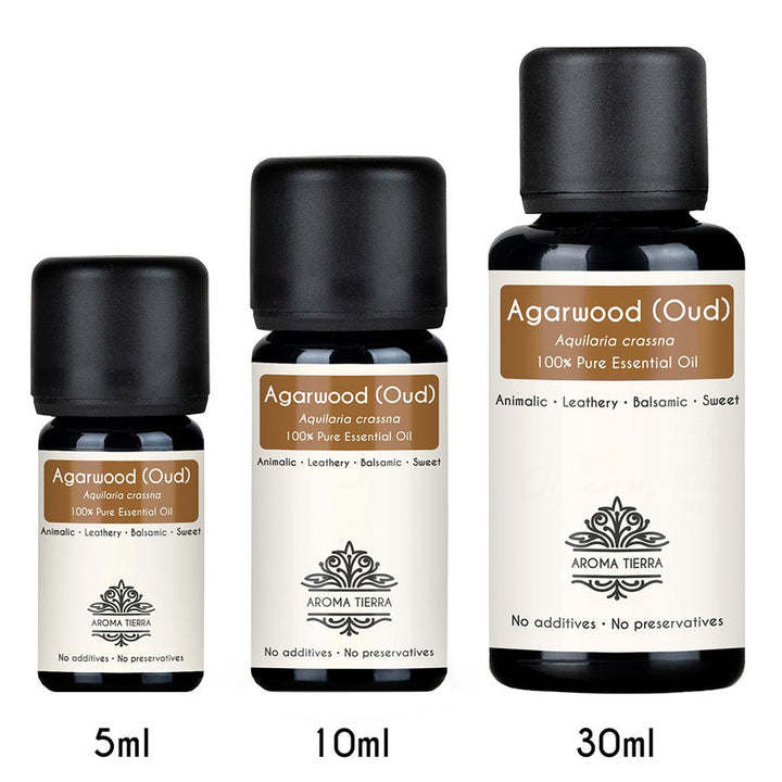 Aroma Tierra Pure Agarwood Essential Oil - Authentic Laotian Oudh for Luxury Perfumery and Aromatherapy