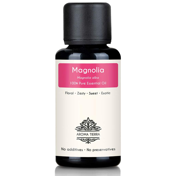 Aroma Tierra Pure Magnolia Essential Oil - 100 Percent Natural Magnolia alba for Aromatherapy and Diffusers