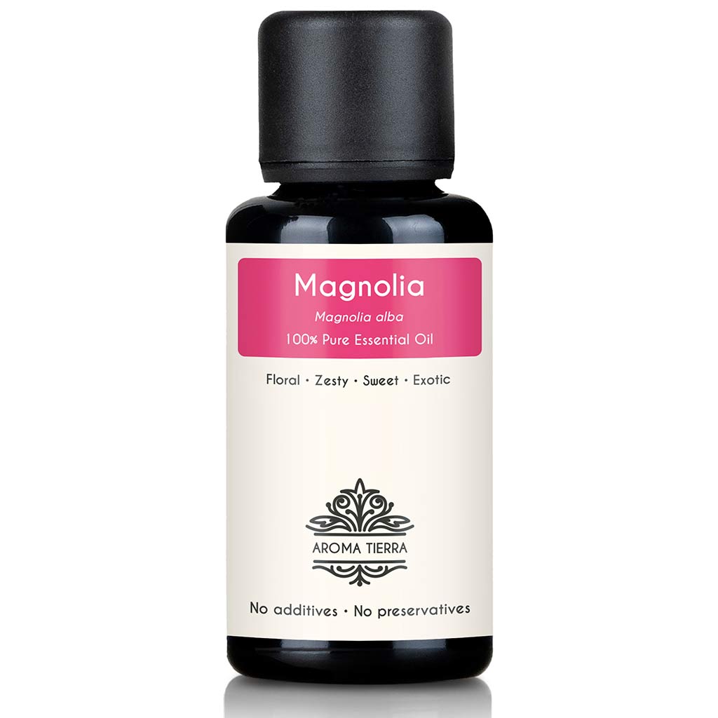 Aroma Tierra Pure Magnolia Essential Oil - 100 Percent Natural Magnolia alba for Aromatherapy and Diffusers