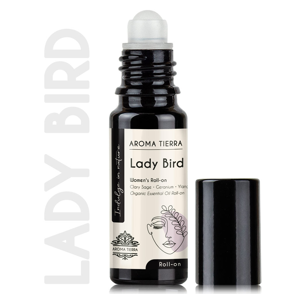 Lady Bird PMS Essential Oil Roll-On Organic | Aroma Tierra