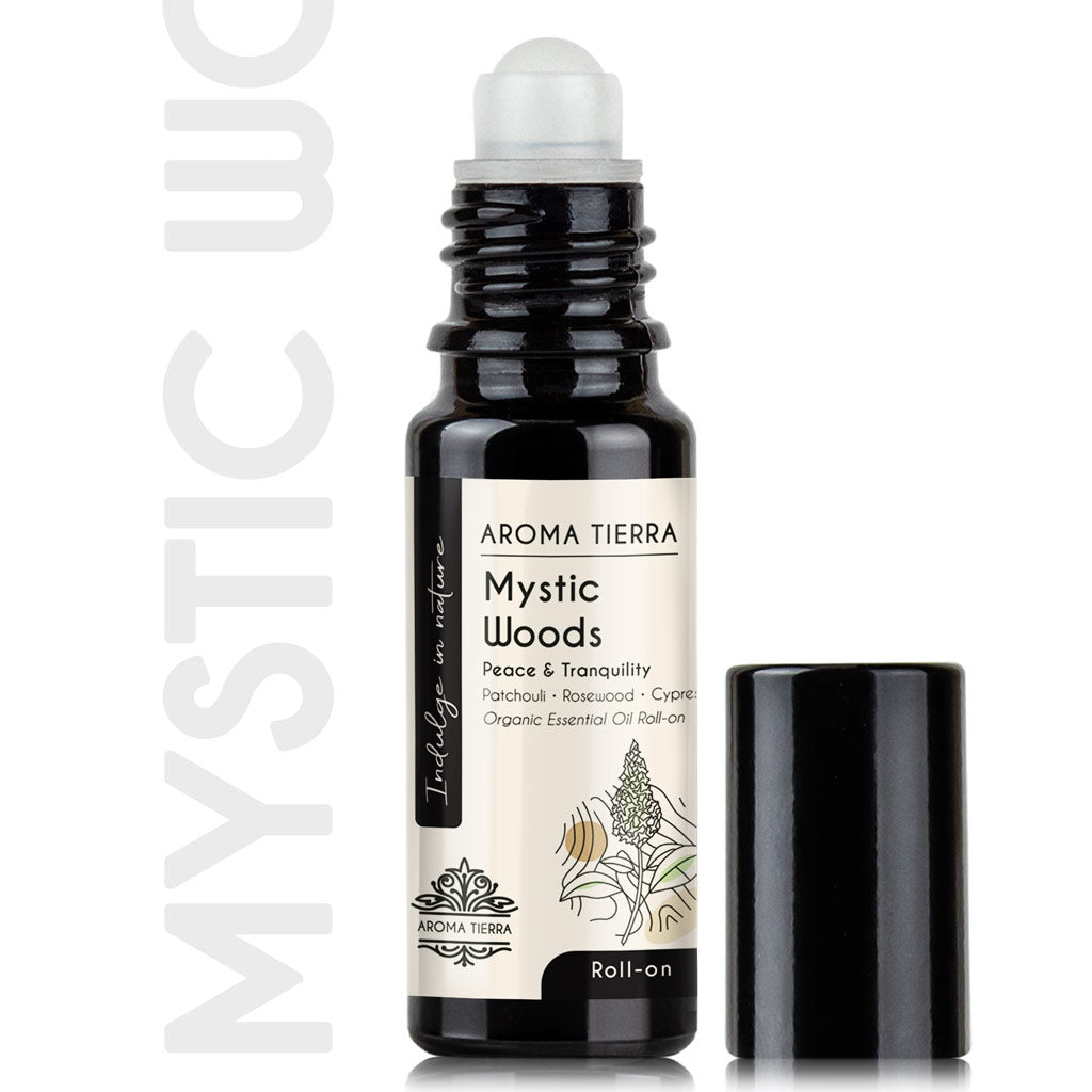Mystic Woods Essential Oil Roll-On Organic – Calming Aromatherapy Blend 10ml | Aroma Tierra