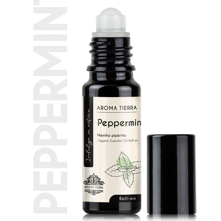 Peppermint Essential Oil Roll-On Organic – Refreshing Aromatherapy Blend 10ml | Aroma Tierra