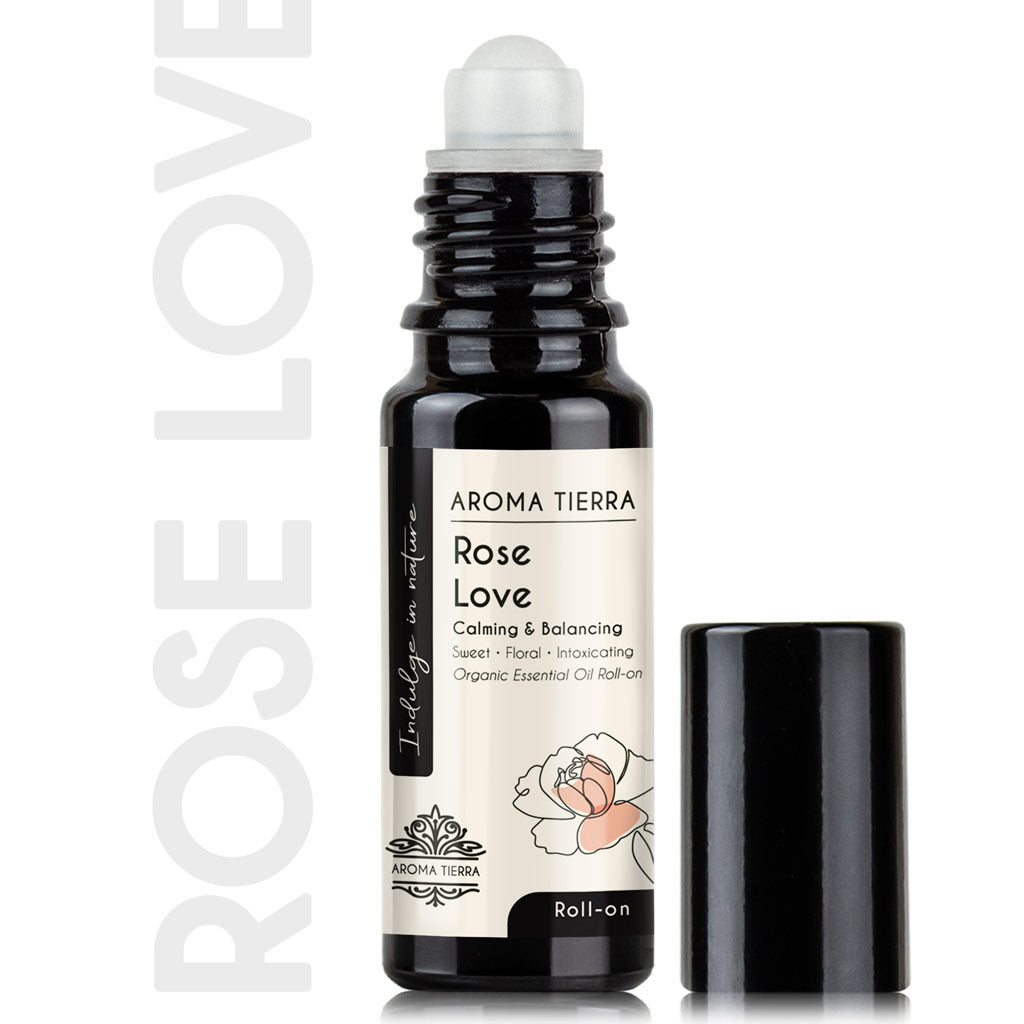 Rose Love Essential Oil Roll-On Organic | Aroma Tierra