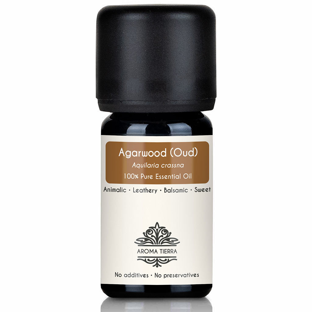 Aroma Tierra Pure Agarwood Essential Oil - Authentic Laotian Oudh for Luxury Perfumery and Aromatherapy