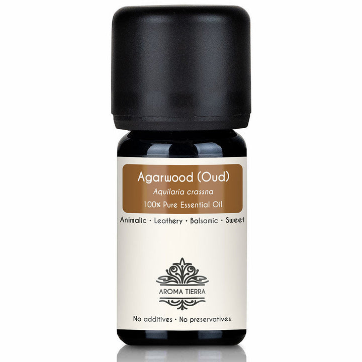 Aroma Tierra Pure Agarwood Essential Oil - Authentic Laotian Oudh for Luxury Perfumery and Aromatherapy