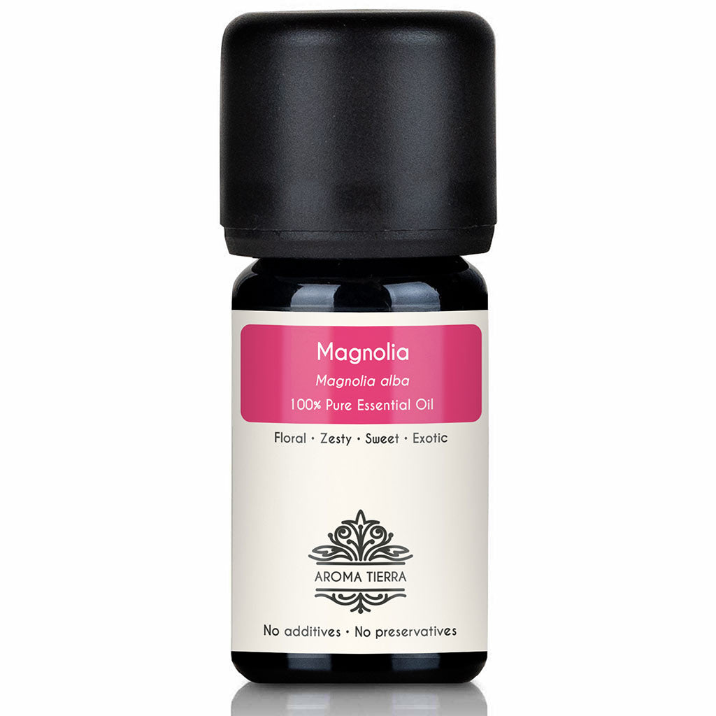 Aroma Tierra Pure Magnolia Essential Oil - 100 Percent Natural Magnolia alba for Aromatherapy and Diffusers