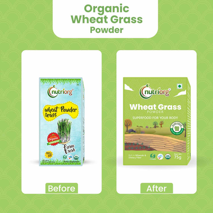 Nutriorg Certified Organic Wheatgrass powder 75g