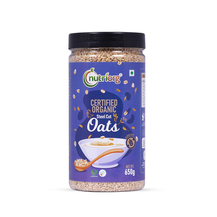 Nutriorg Certified Organic Steelcut Oats 650g