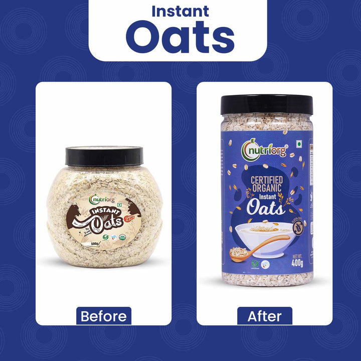 Nutriorg Certified Organic Instant Oats 400g
