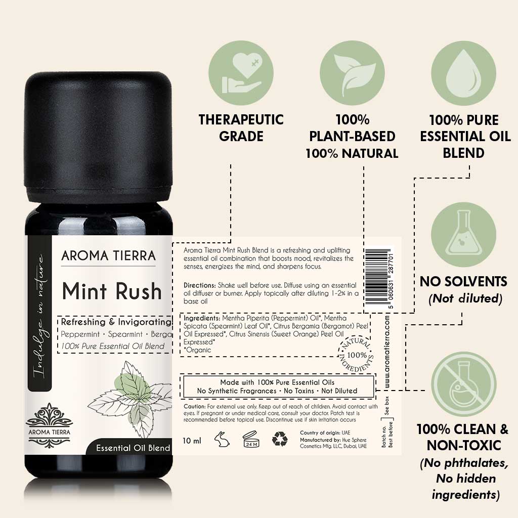 Mint Rush Essential Oil Aroma Tierra