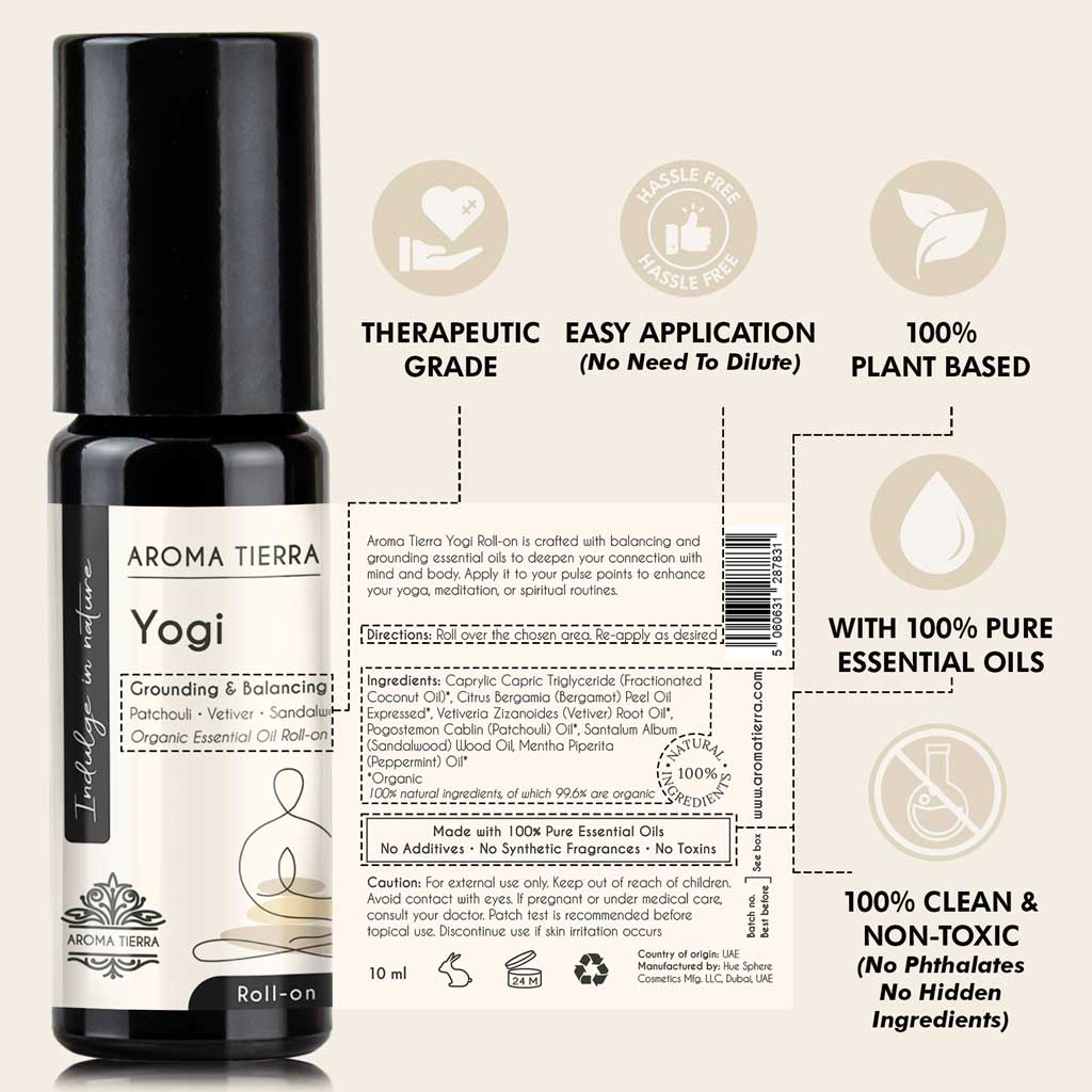 Yogi Essential Oil Roll-On Organic – Aroma Tierra