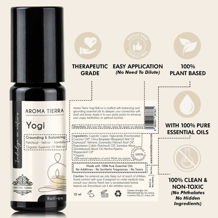 Yogi Essential Oil Roll-On Organic – Aroma Tierra