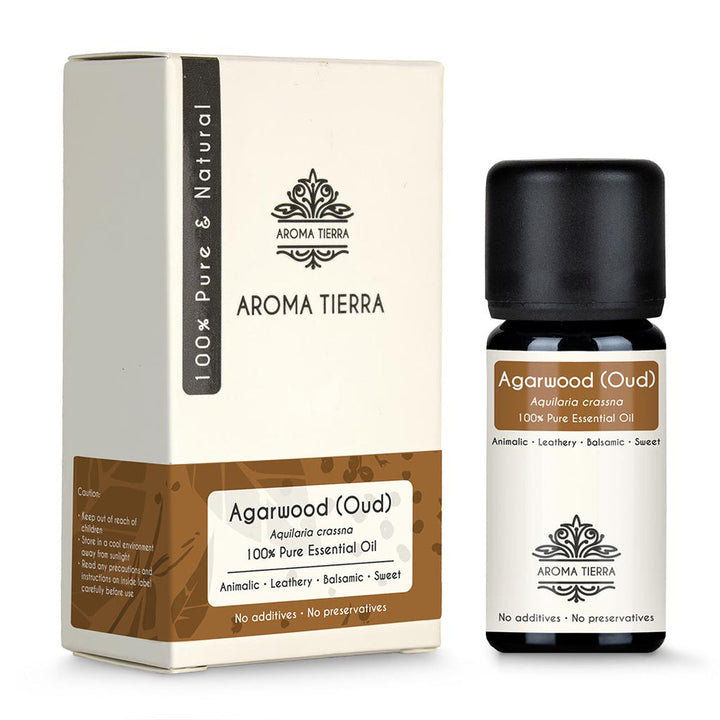 Aroma Tierra Pure Agarwood Essential Oil - Authentic Laotian Oudh for Luxury Perfumery and Aromatherapy