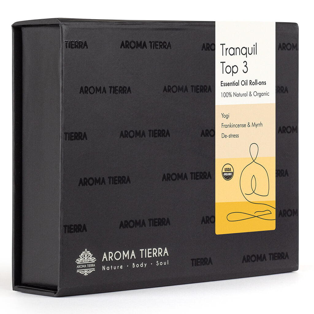 Aroma Tierra tranquil 3 Roll-on Set -  Aromatherapy, Gift, wellness 
