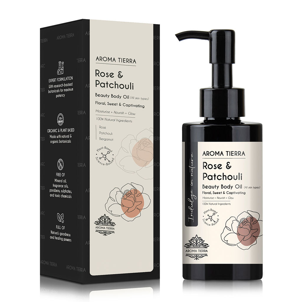 Aroma Tierra Rose Patchouli - Body Oil