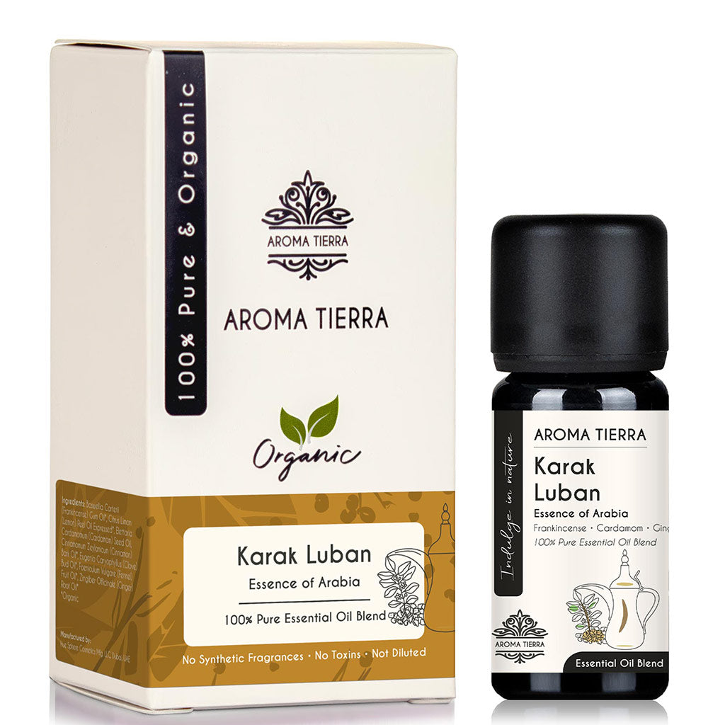 Karak Luban Essential Oil Blend - Frankincense &amp; Spiced Tea Aroma - Aroma Tierra