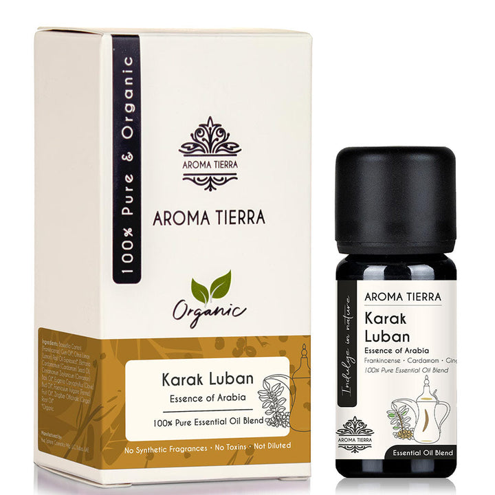 Karak Luban Essential Oil Blend - Frankincense &amp; Spiced Tea Aroma - Aroma Tierra