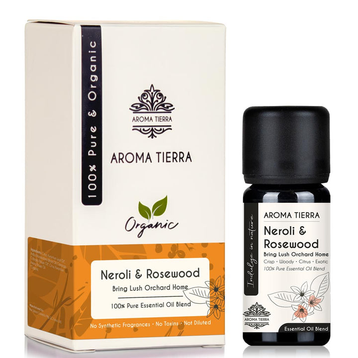 Neroli &amp; Rosewood Essential Oil Blend – Uplifting Floral-Woody Aroma