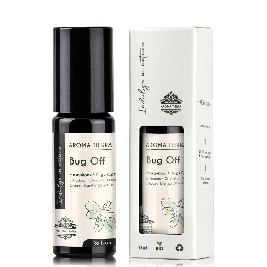 Bug Off Insect Repellant Essential Oil Roll-On Organic | Aroma Tierra