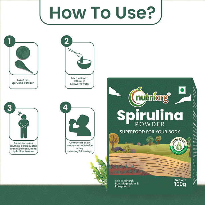Nutriorg Spirulina Powder 100 g