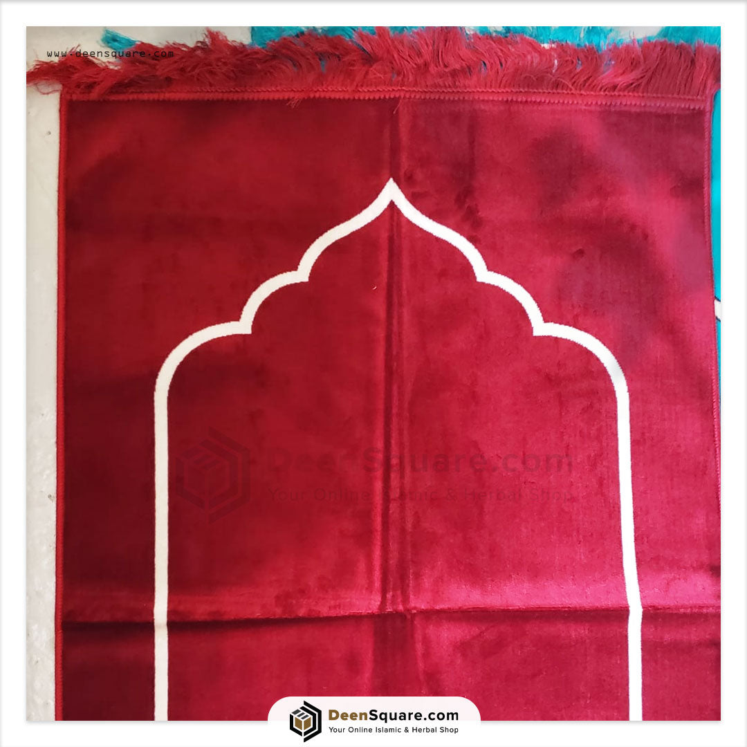 Plain Prayer Mat with border - AYDIN Turkish | سجادة صلاة سادة