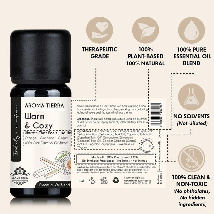 Warm &amp; Cozy Essential Oil Blend - Aroma Tierra