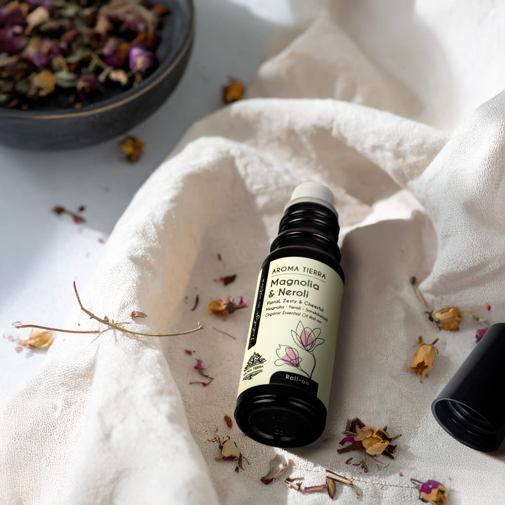 Magnolia &amp; Neroli Essential Oil Roll-On Organic | Aroma Tierra