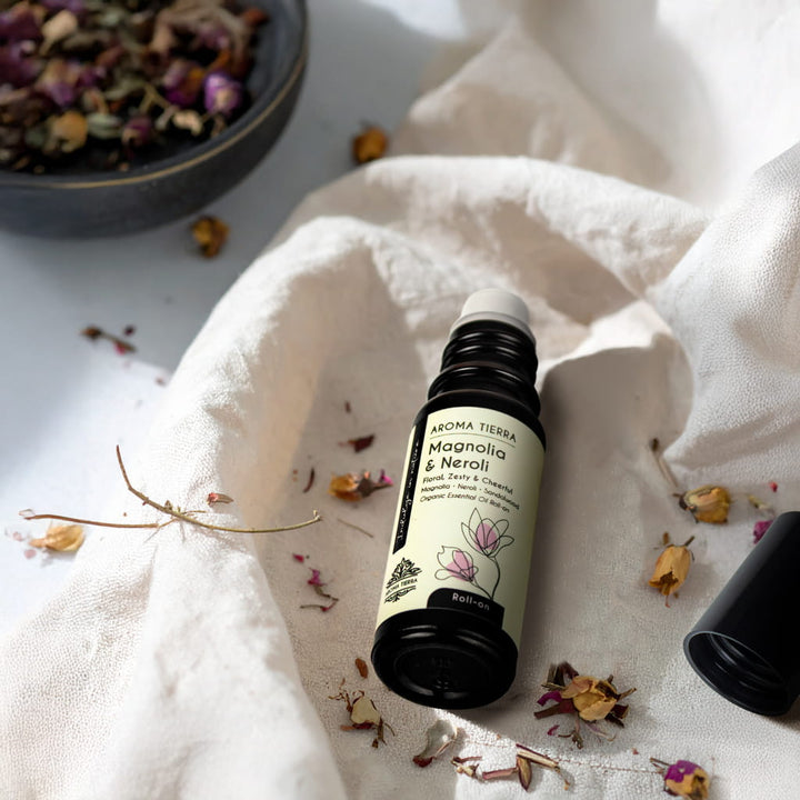 Magnolia &amp; Neroli Essential Oil Roll-On Organic | Aroma Tierra