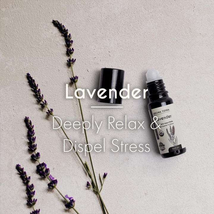 Lavender Essential Oil Roll-On Organic – Relaxing Aromatherapy Blend 10ml | Aroma Tierra
