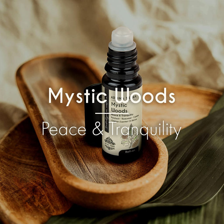 Mystic Woods Essential Oil Roll-On Organic – Calming Aromatherapy Blend 10ml | Aroma Tierra