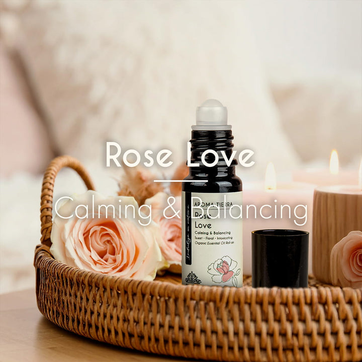 Rose Love Essential Oil Roll-On Organic | Aroma Tierra