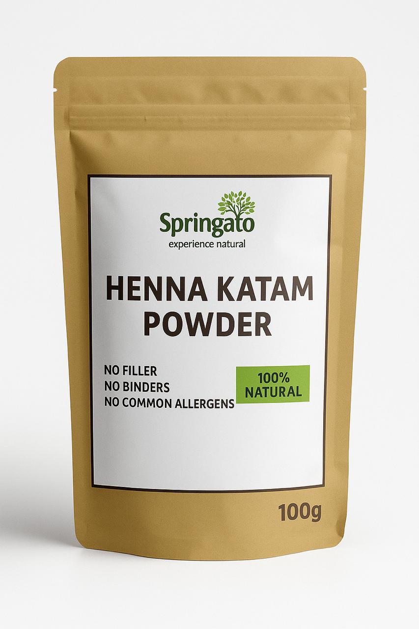 Katam Powder Natural Hair Dye – Dark Brown & Violet-Black