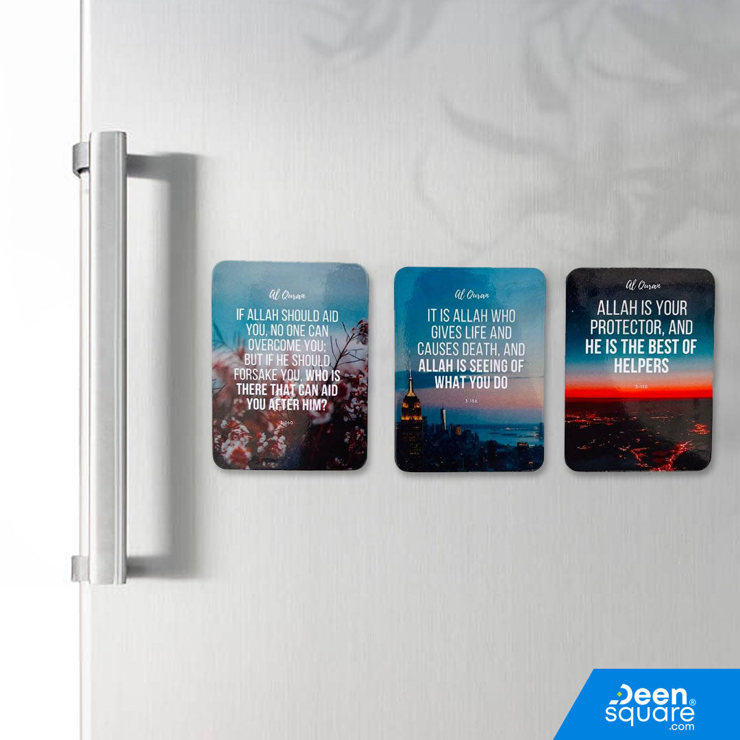 Islamic Fridge Magnets – 3 Selected Verses from Surah Aal-i-Imran