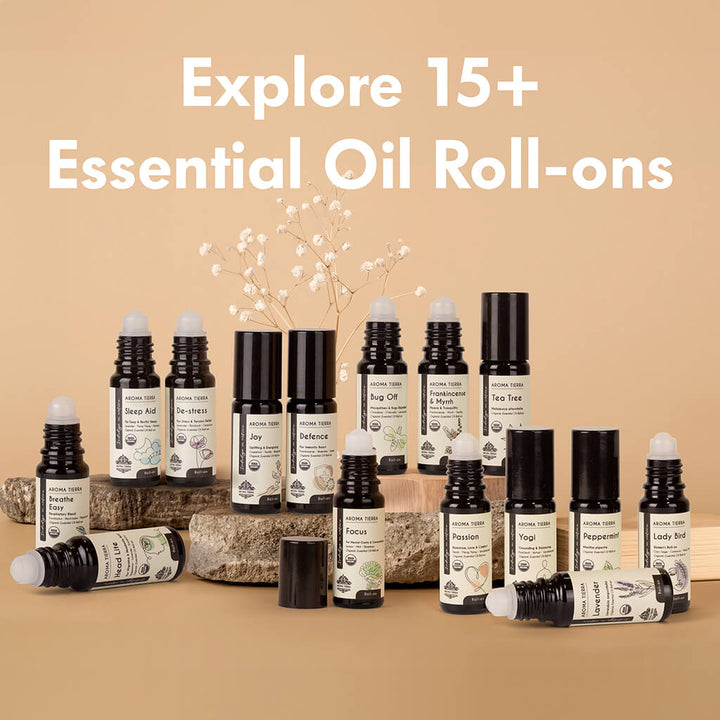 Mystic Woods Essential Oil Roll-On Organic – Calming Aromatherapy Blend 10ml | Aroma Tierra