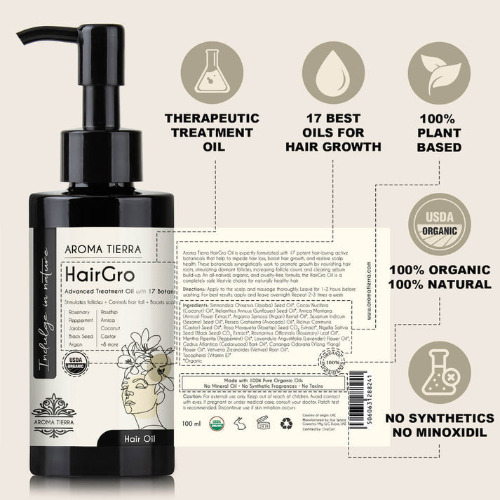 HairGro - Hair Growth Oil (with Rosemary) 100 ml