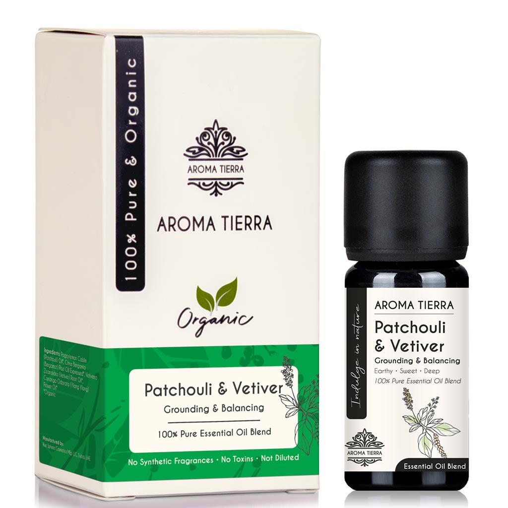 Patchouli &amp; Vetiver Essential Oil Blend - Aroma Tierra