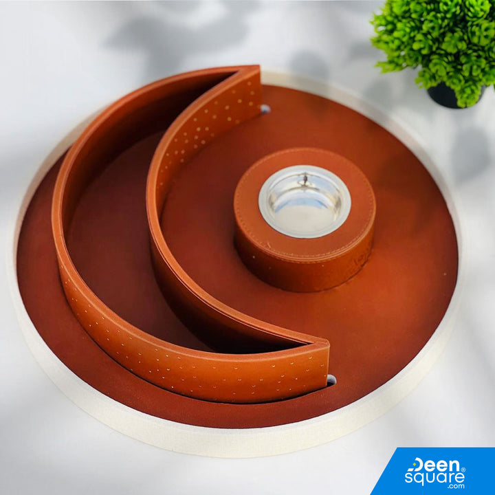 Elegant Bakhoor Burner Tray / Madkhan - Ramadan Edition | مبخرة بخور أنيقة مع صينية - إصدار رمضان