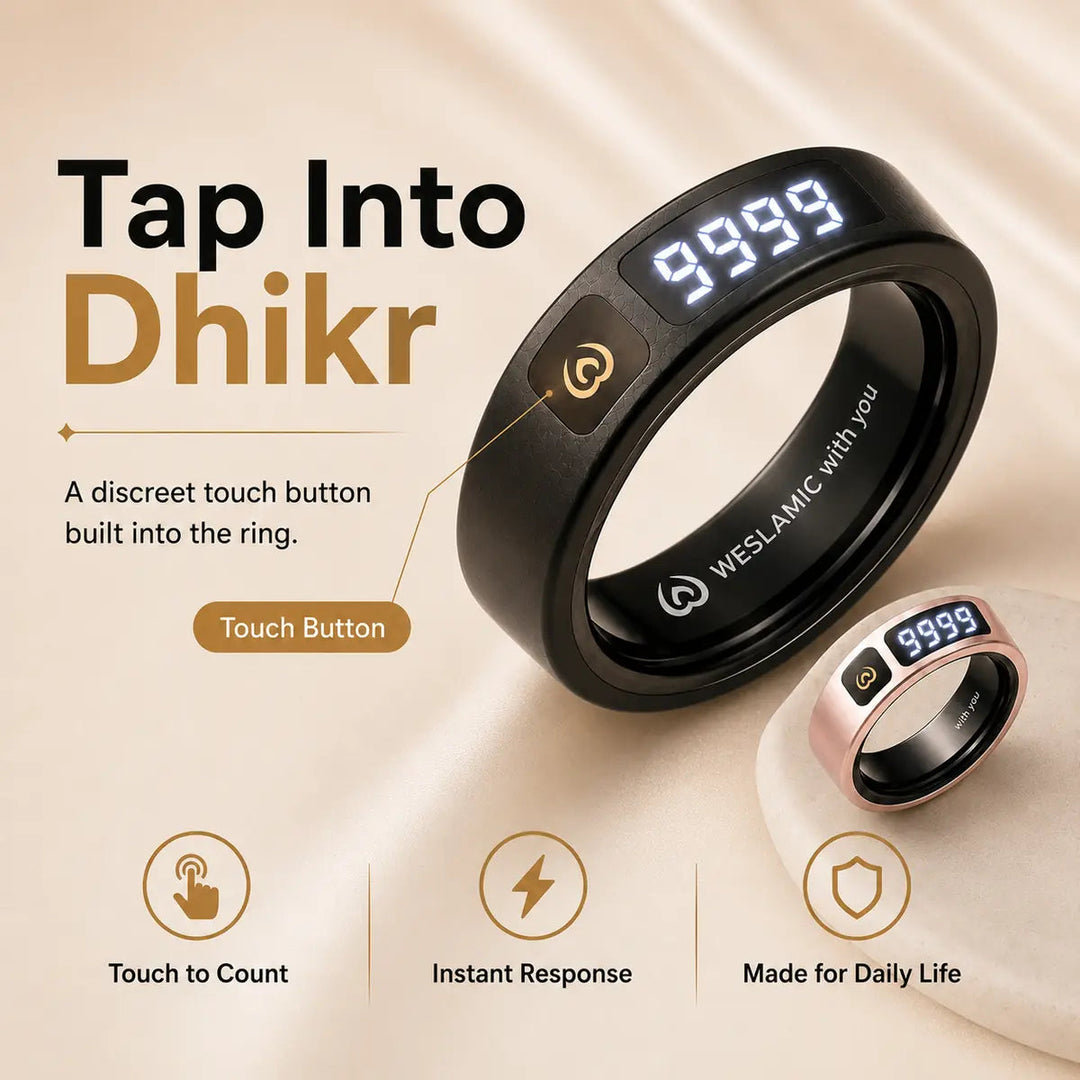 iTasbih Peace 1 Smart Zikr Ring – Digital Tasbih by Weslamic zikr ring 3.0
