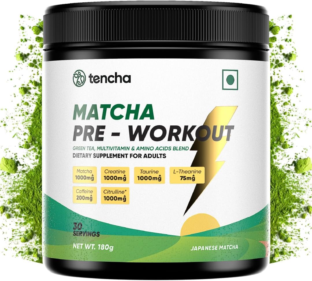 Tencha Matcha Pre-Workout Dietary Supplements For Adult 180G Powder