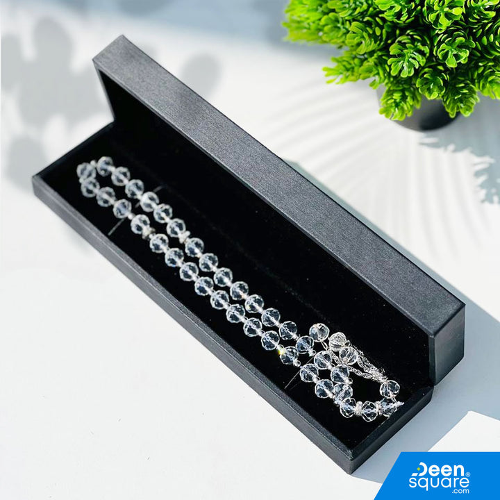 33 Beads Crystal Tasbeeh (تسبيح‎‎) with Gift Box