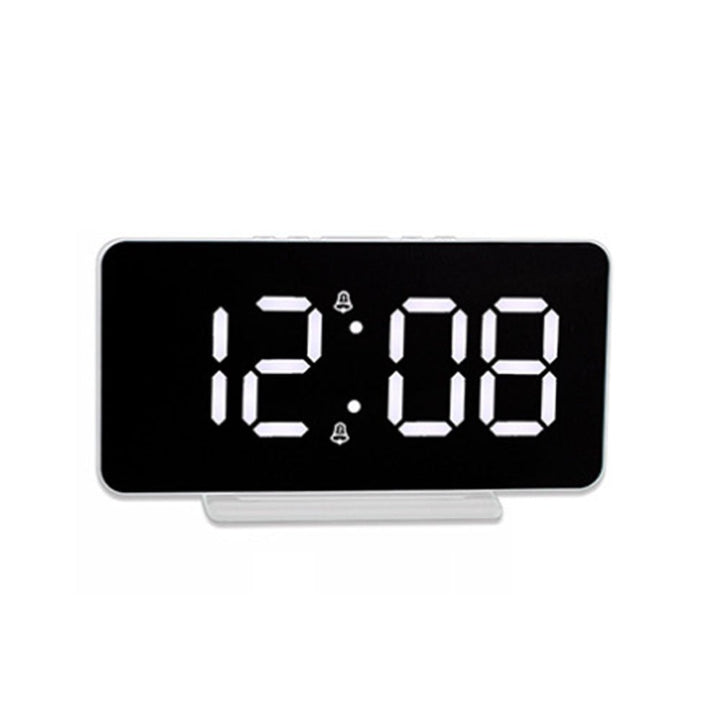 Buy 0S-002 LED Mirror Alarm Clock at deensquare.com Dubai | UAE. Displays time, date, temperature &amp; dual alarms with stylish mirror design.