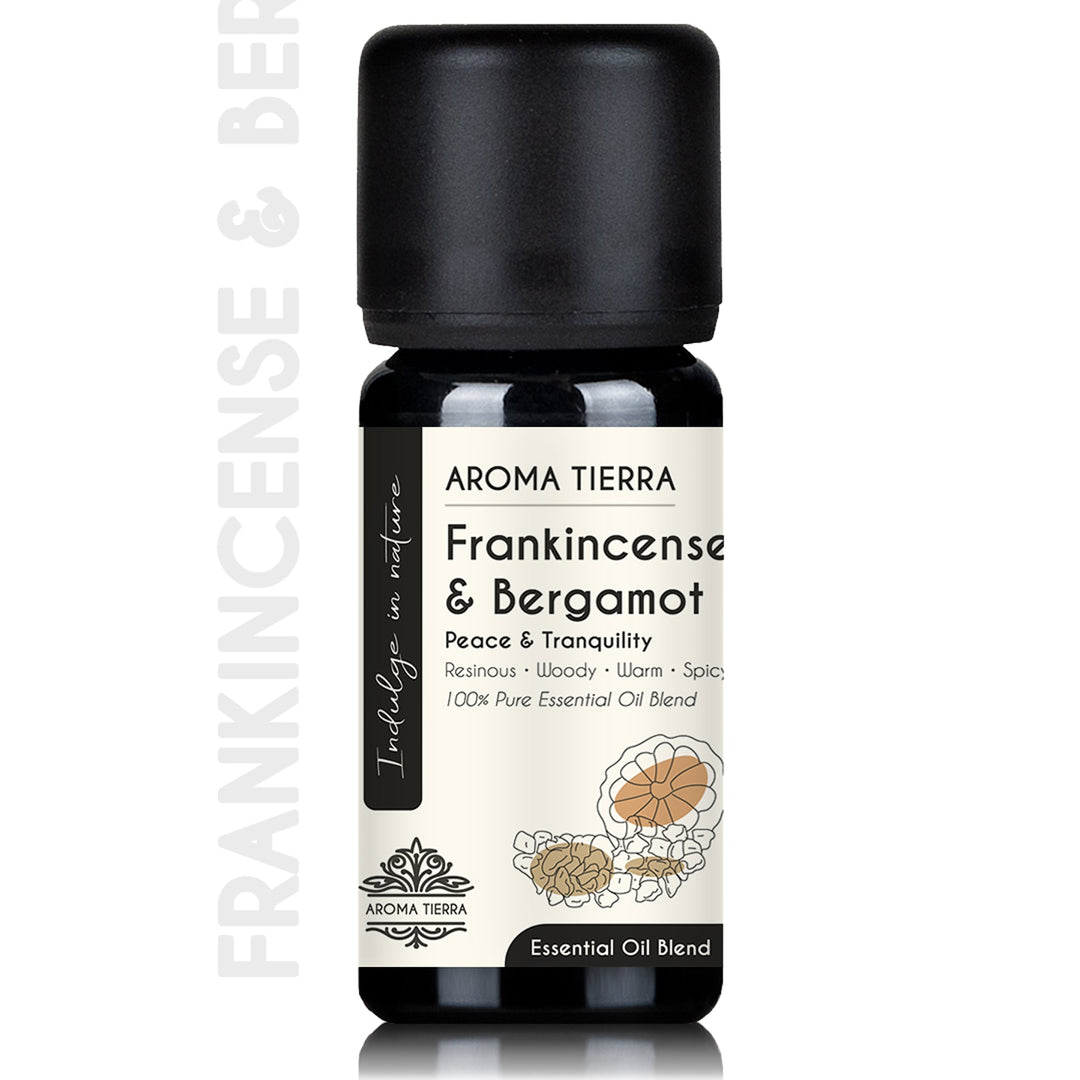 Frankincense &amp; Bergamot Essential Oil Blend - Aroma Tierra