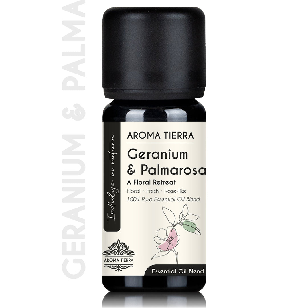 Geranium &amp; Palmarosa Essential Oil Blend - Aroma Tierra