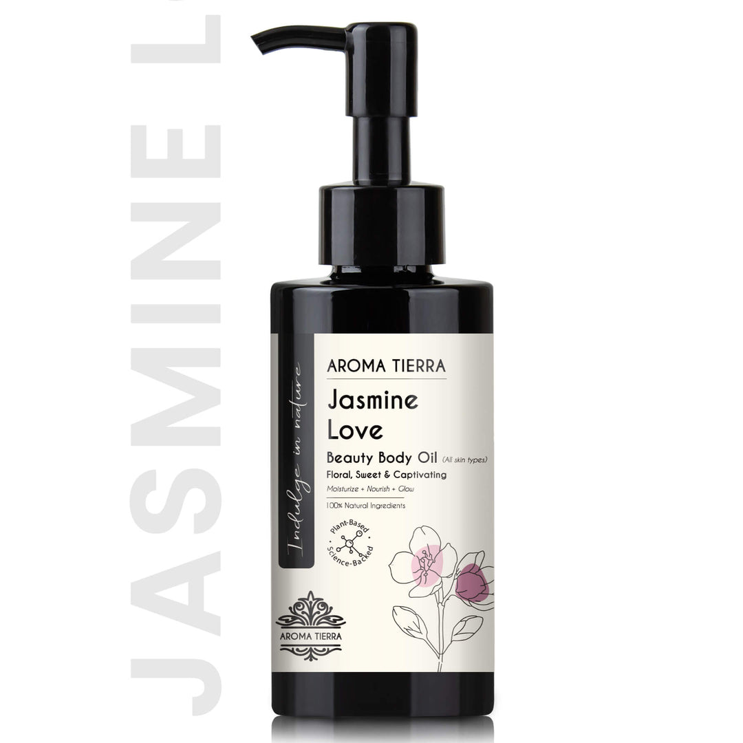 Buy Jasmine Love Body Oil 100ml at deensquare.com Dubai | UAE. Luxurious jasmine body oil for soft skin, hydration, relaxation, and wellness care.