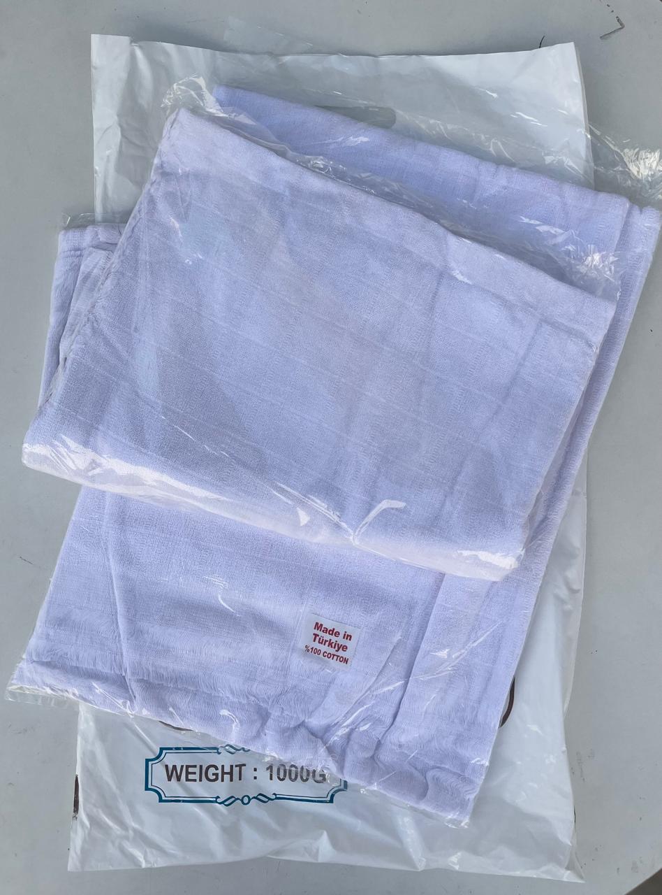 1000G Turkish Ihram Towel Set for Hajj & Umrah – Premium Cotton